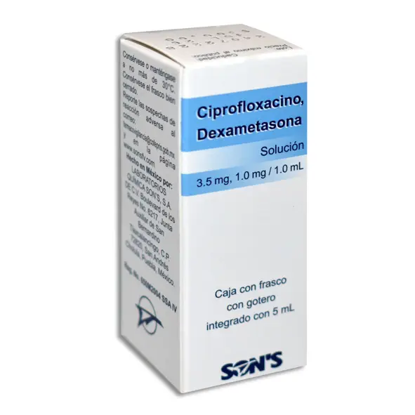 Ciprofloxacino Dexametasona